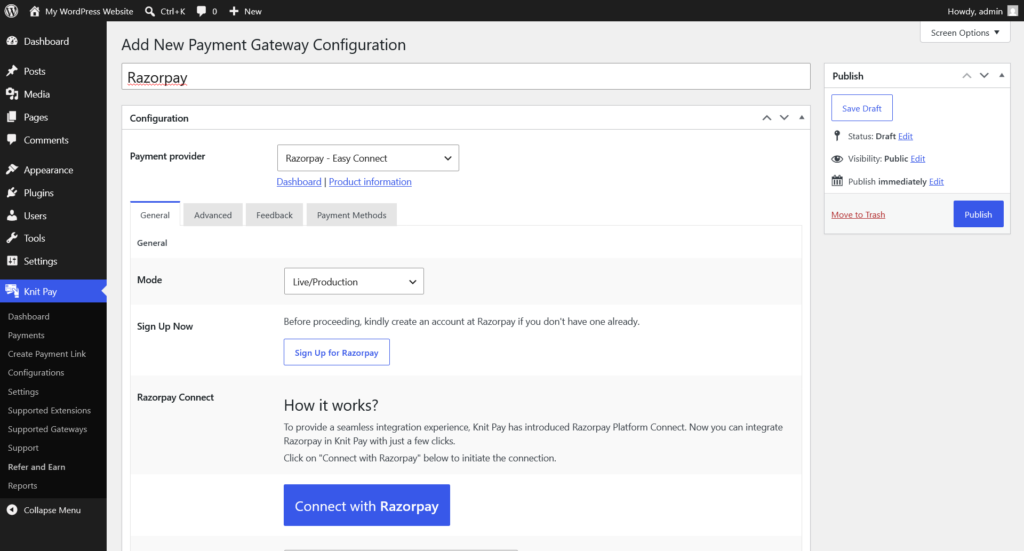 Configure payment gateway in Knit Pay for Orderbox/Resellerclub/LogicBoxes