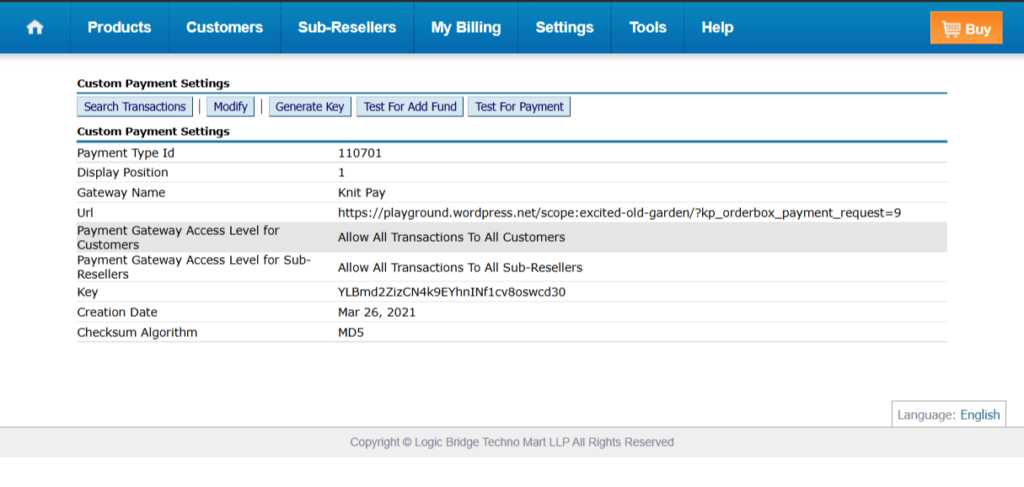 Add custom payment gateway in Resellerclub powered by orderbox without coding